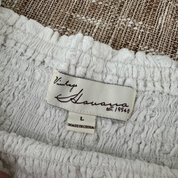 White Off-Shoulder Women's Top - Picture 2 of 2